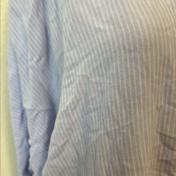 American Eagle Outfitters Blue Striped Button Down Shirt - Picture 3 of 5